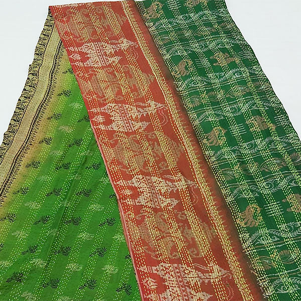 Upcycled Kantha Silk Scarf