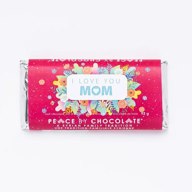"I Love You Mom" Strawberry Cream Bar