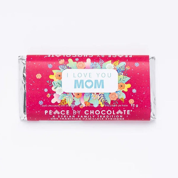 "I Love You Mom" Strawberry Cream Bar