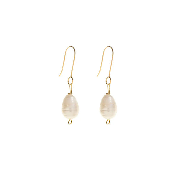 Simple Pearl Dangle Earrings