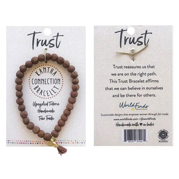 "Trust" Sari Bracelet