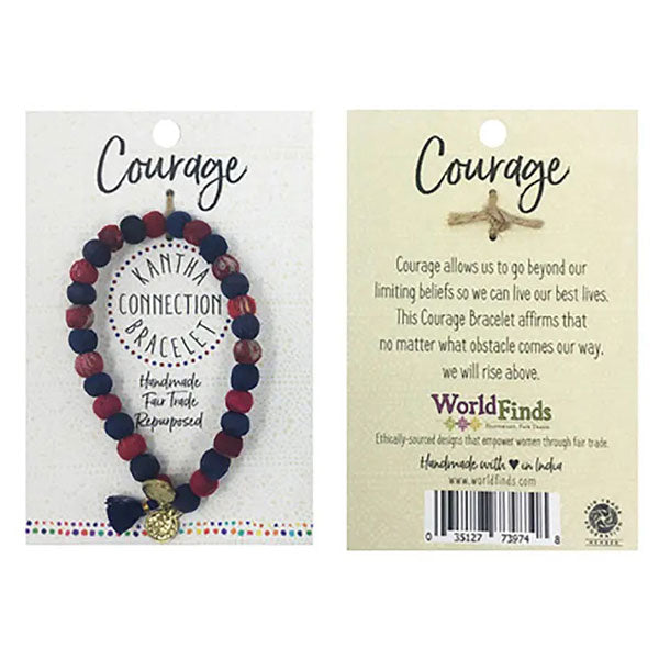 "Courage" Sari Bracelet
