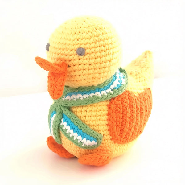 Yellow Duckie Plush Rattle