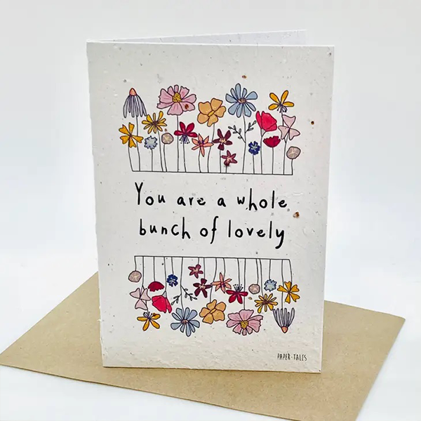 "Lovely" Plantable Card