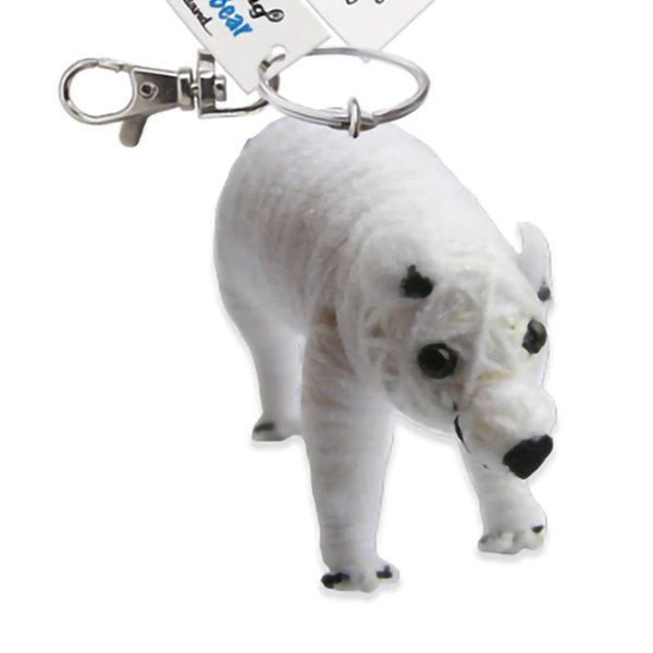 "Patty" Polar Bear String Doll Keychain