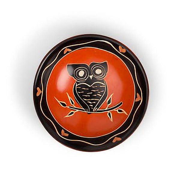 Owl Soapstone Ring Dish