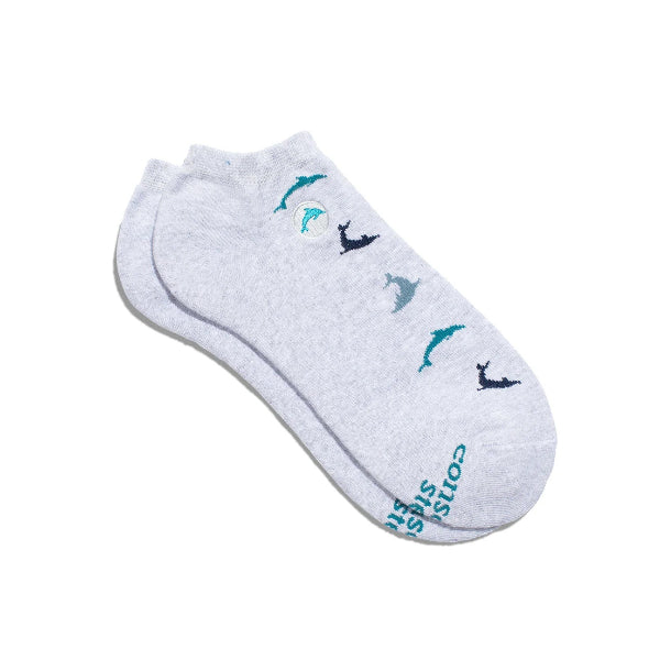 Ankle Socks that Protect Dolphins (Lg)