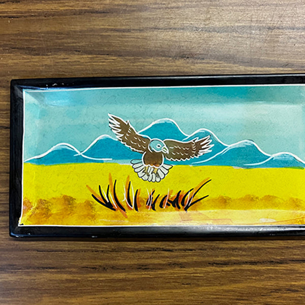 Soaring Bird Soapstone Plate