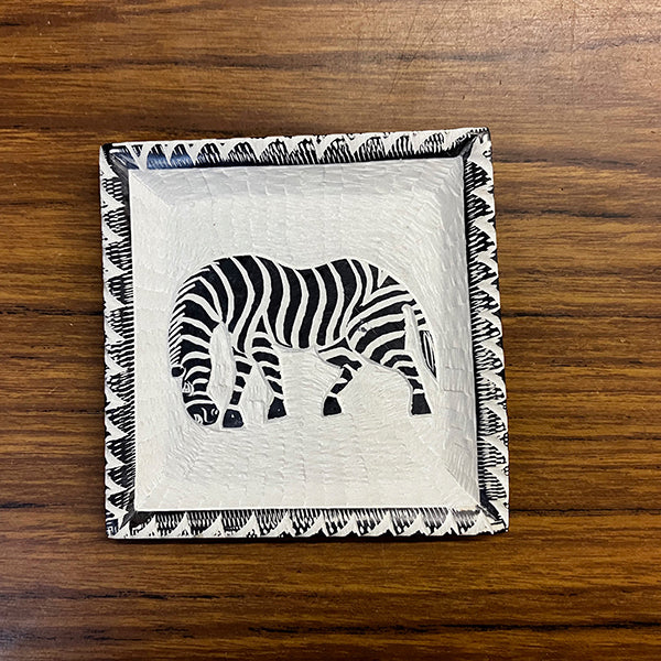Zebra 8" Soapstone Plate