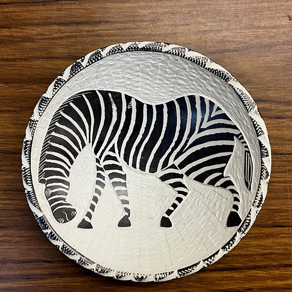Zebra Soapstone Dish