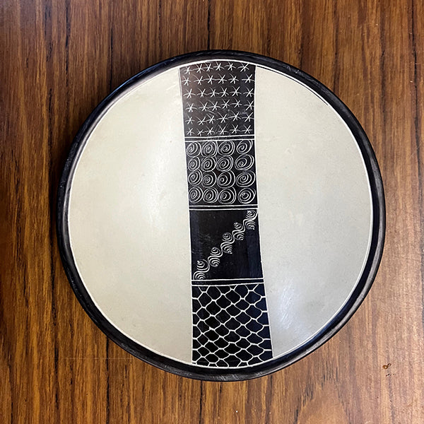 Black Stripe Soapstone Dish