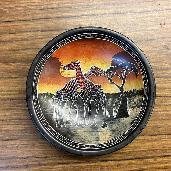 Savanah Scene Soapstone Dish