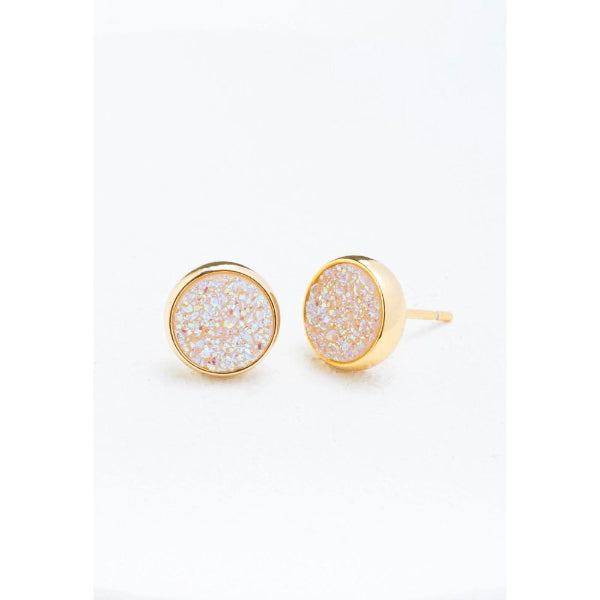 Druzy Agate Stone Studs