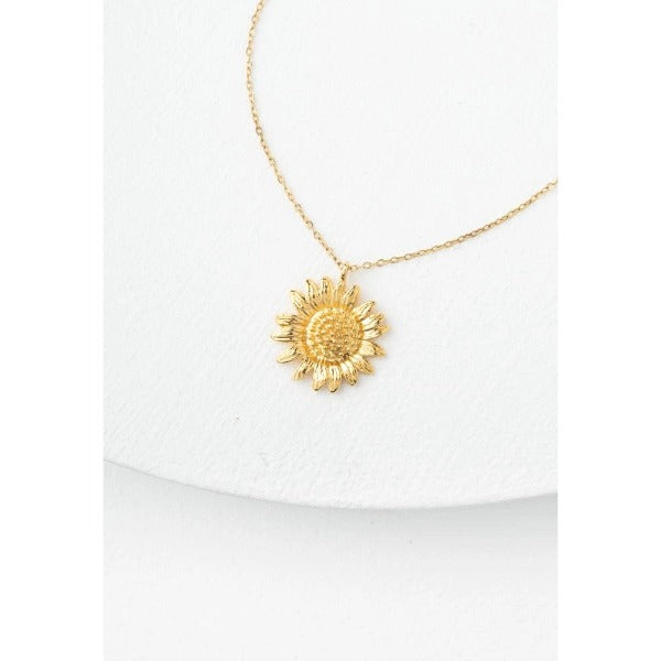 Golden Sunflower Necklace
