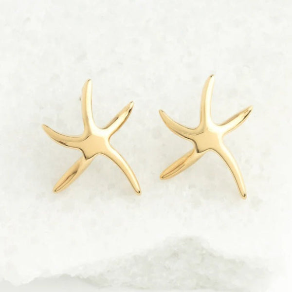 Starfish Gold Earrings