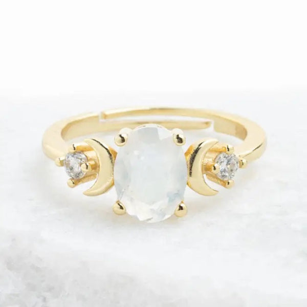 Celestial Moonstone Ring