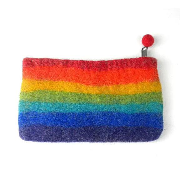 Rainbow Felt Pencil Case