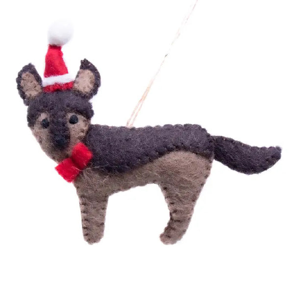 German Shepherd Felt Ornament