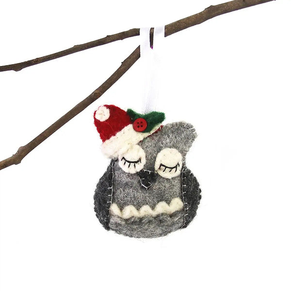 Sleeping Owl Ornament