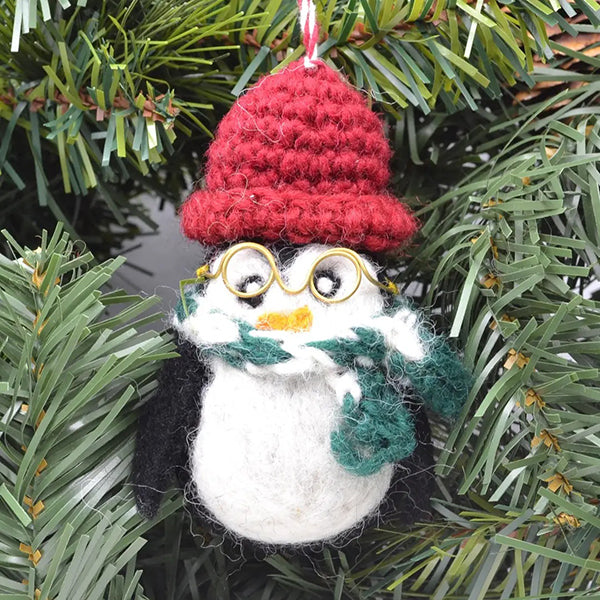 Spectacled Penguin Ornament