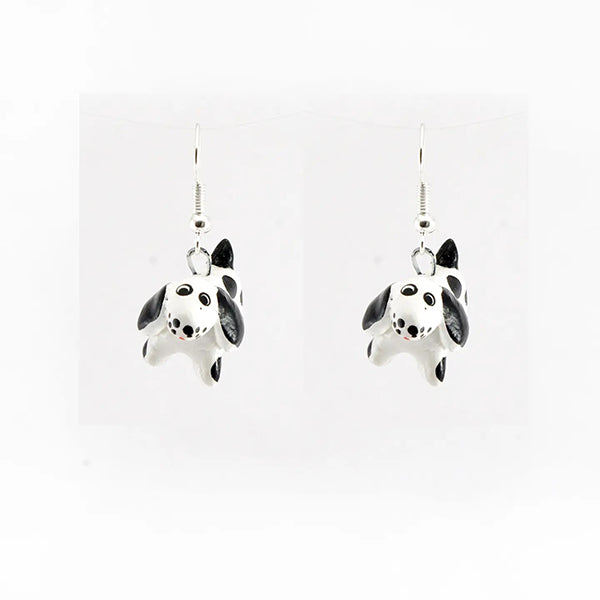 Ceramic Dalmatian Earrings