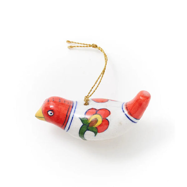 Ceramic Red Bird Ornament