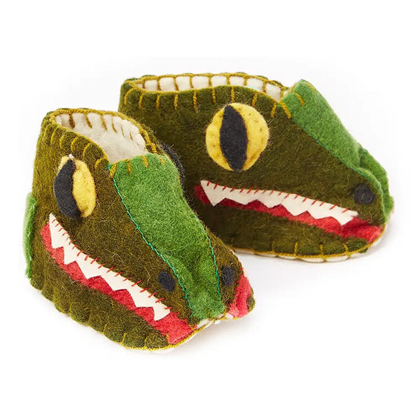 Crocodile "Zooties" Baby Booties