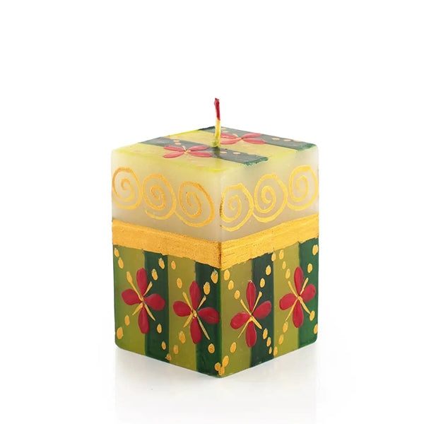 Small Cube Christmas Candle