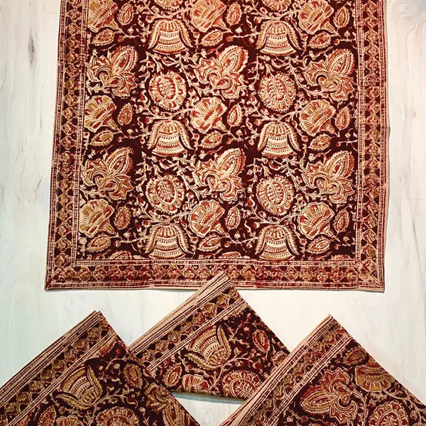 Terracotta Floral Napkin