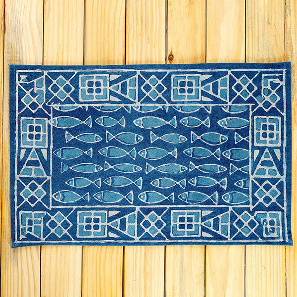 Indigo Fish Placemat