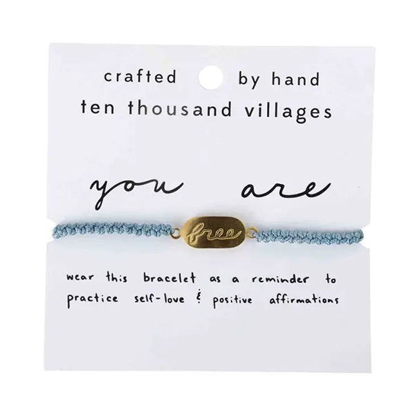 "You are free" Affirmation Bracelet