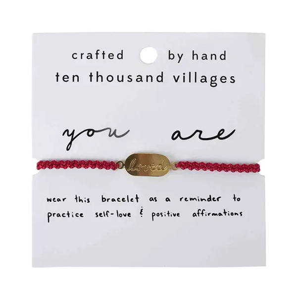 "You are loved" Affirmation Bracelet