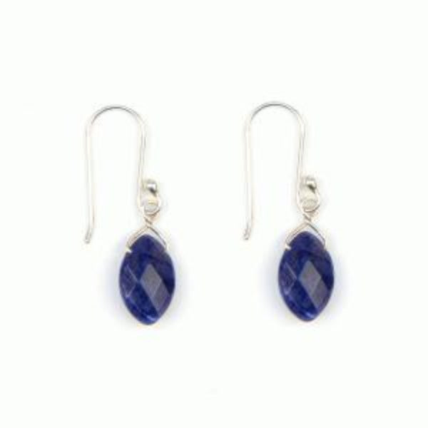 Sodalite Facet Earrings