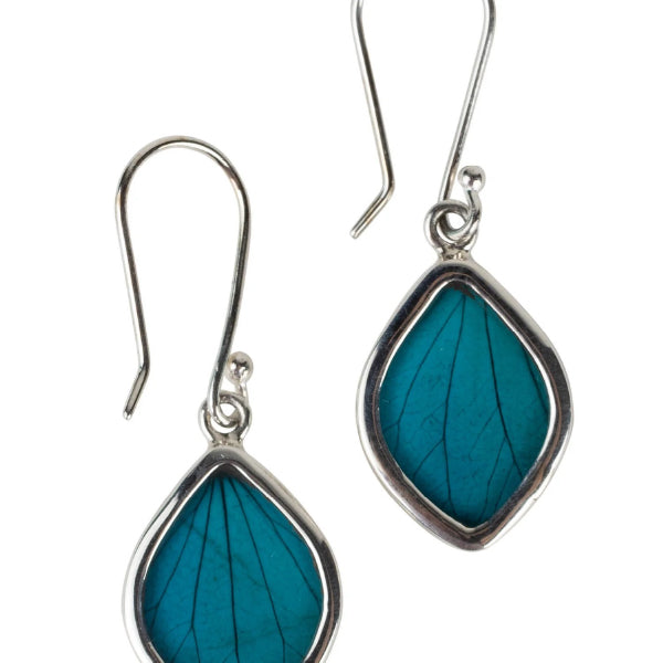 Teal Hydrangea SS Earrings
