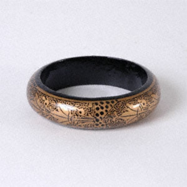 Black and Gold Bangle