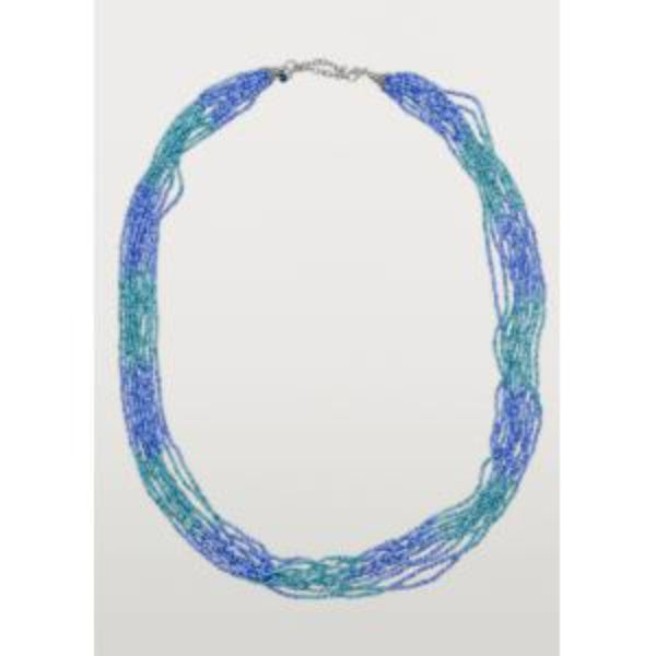 Aqua Blue Multi-strand Necklace