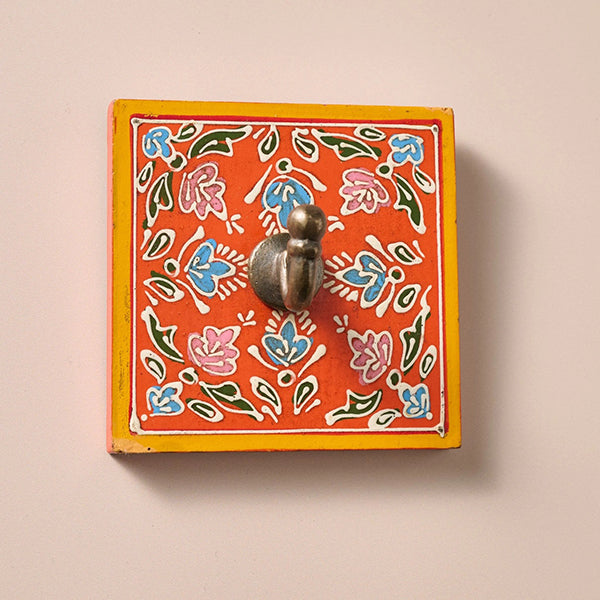 Painted Orange Wall Hook
