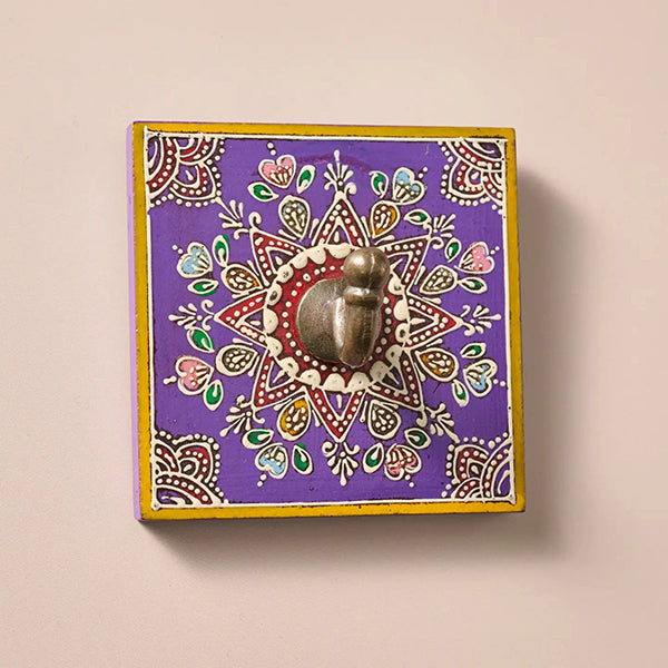 Painted Purple Wall Hook