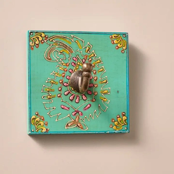 Green Painted Wall Hook