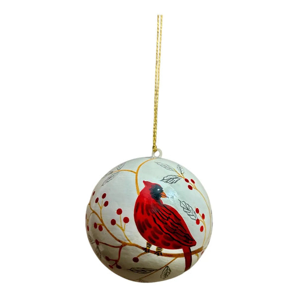 Red Cardinal Ball Ornament