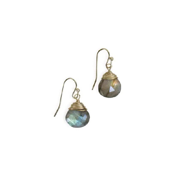 Labradorite Facet Earrings