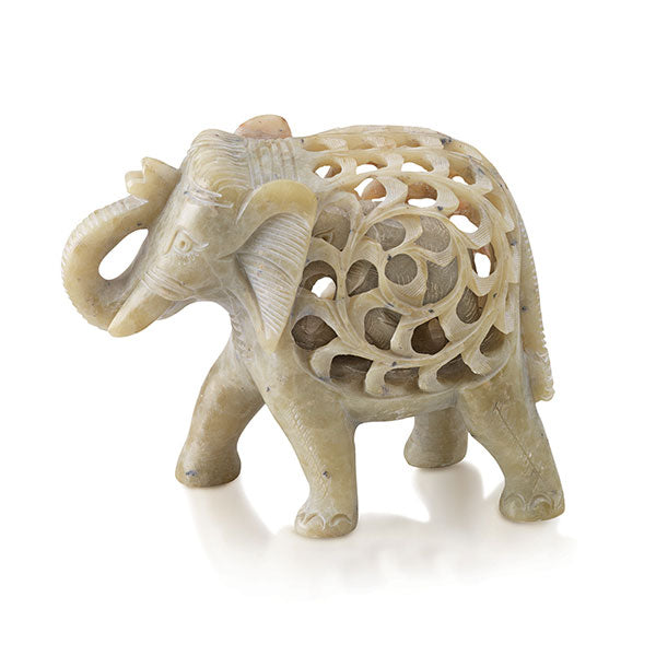 Elephant Mother with Child Sculpture