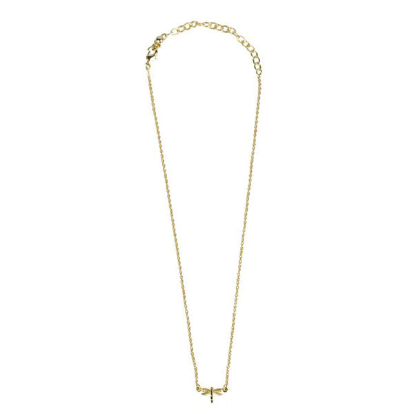 Gold Dragonfly Necklace