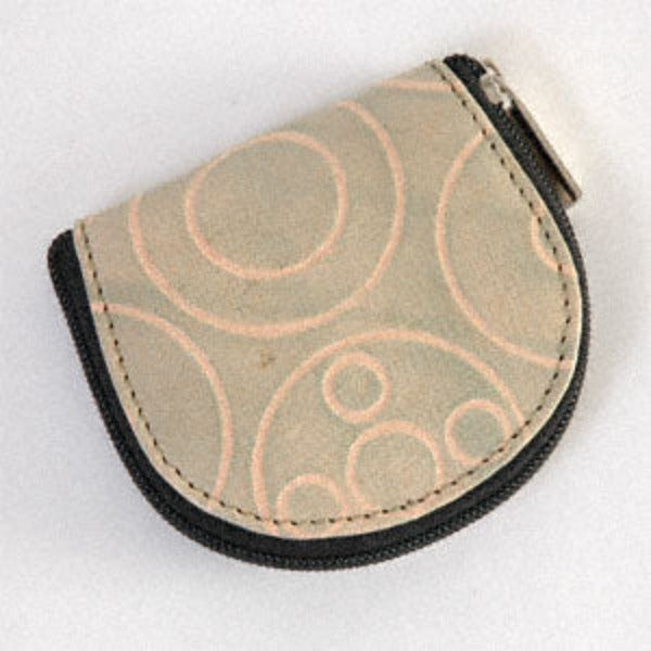 Zippered Leather Coin Purse