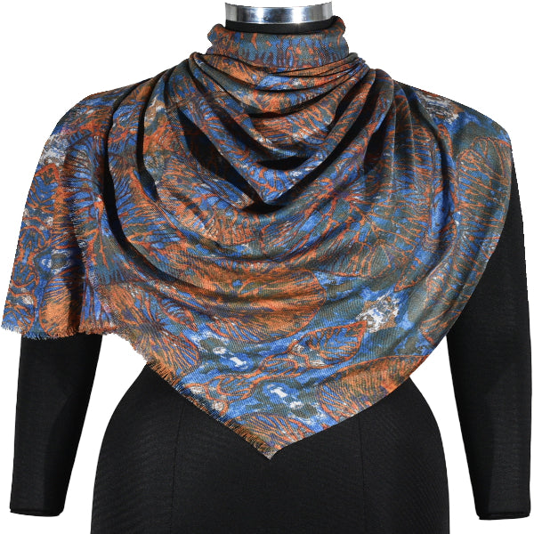 Orange Leaf Modal Scarf