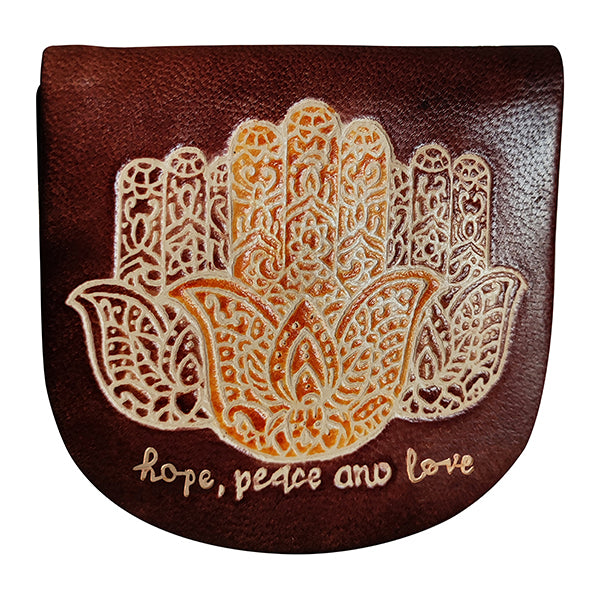 Eco-Leather Hamsa Hand Coin Purse
