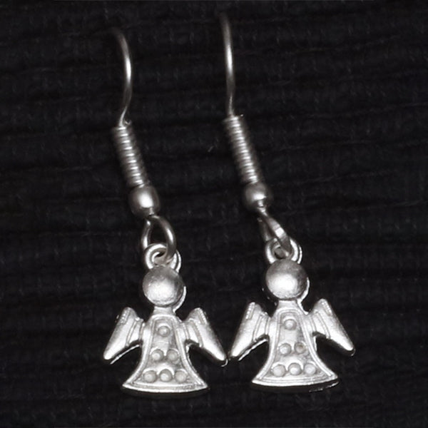 Silver Angel Earrings
