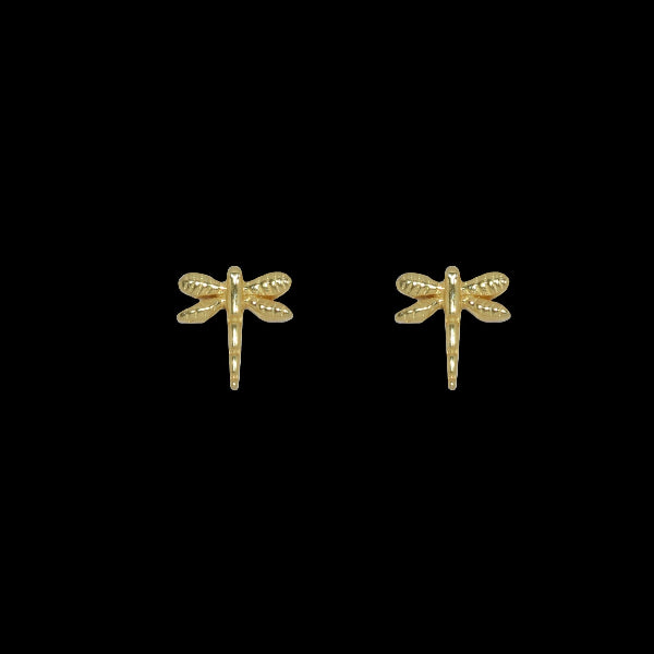 Tiny Brass Stud Earrings