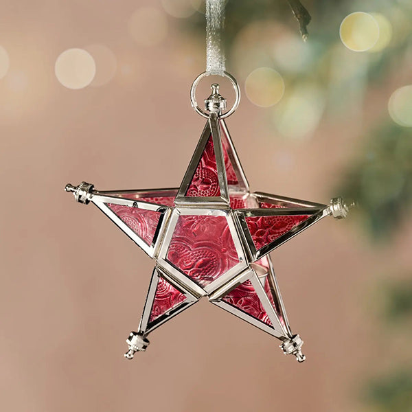 Red Star Candleholder Ornament