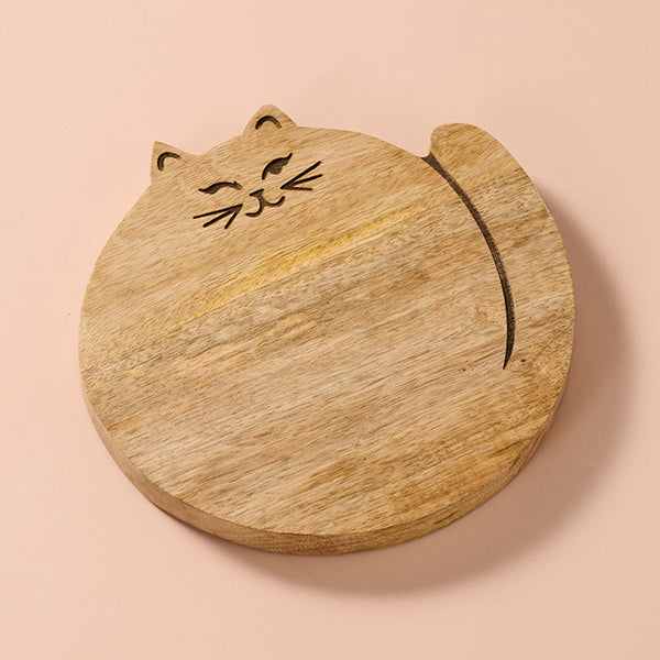 Feline Char-cat-erie Cutting Board